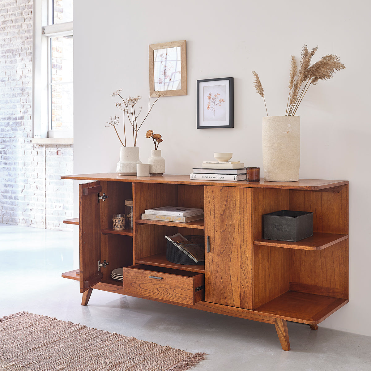 CELESTE - Buffet aus massivem Mindi 180 cm