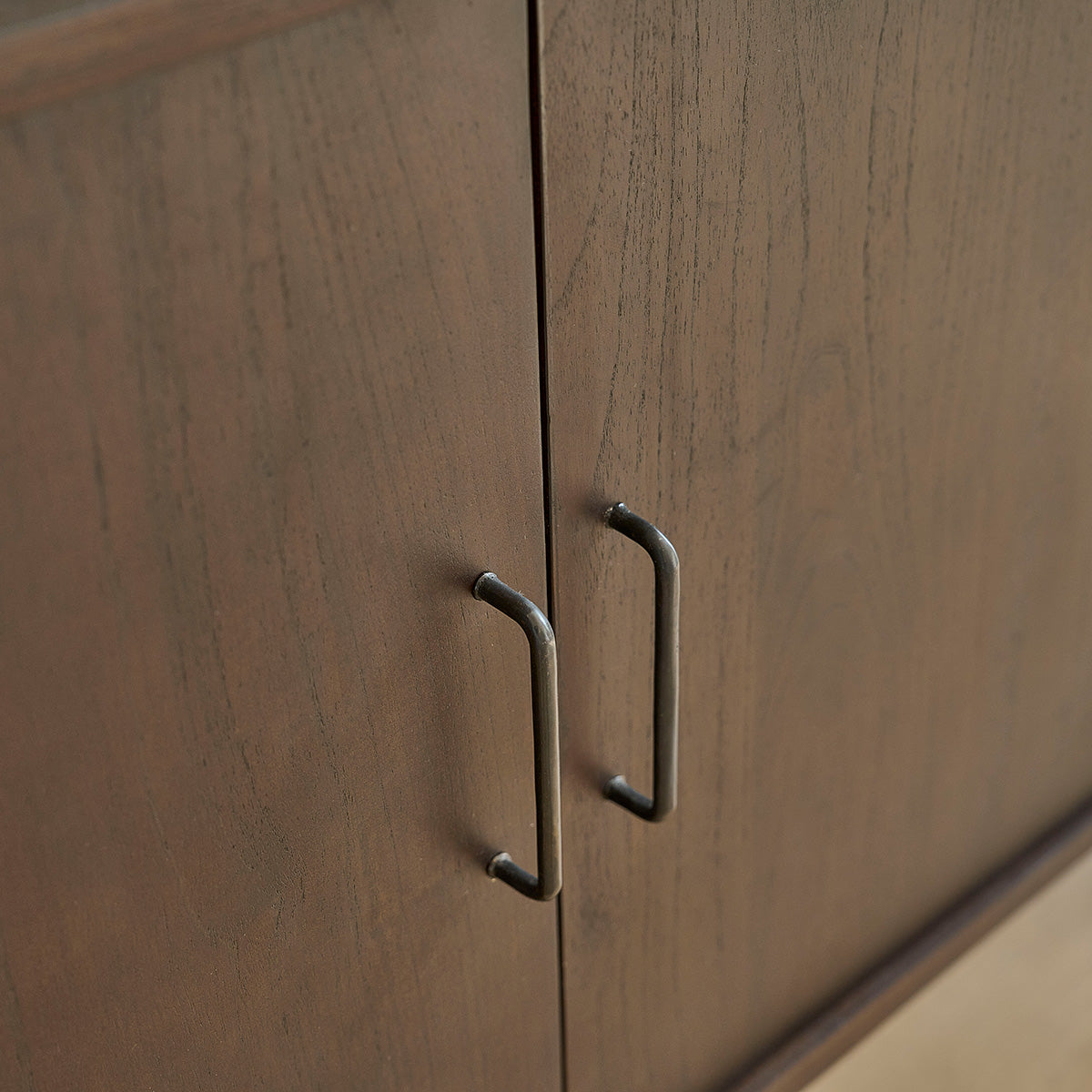 VINTAGE - Badezimmermöbel aus massivem Mindi mit Schubladen 135 cm