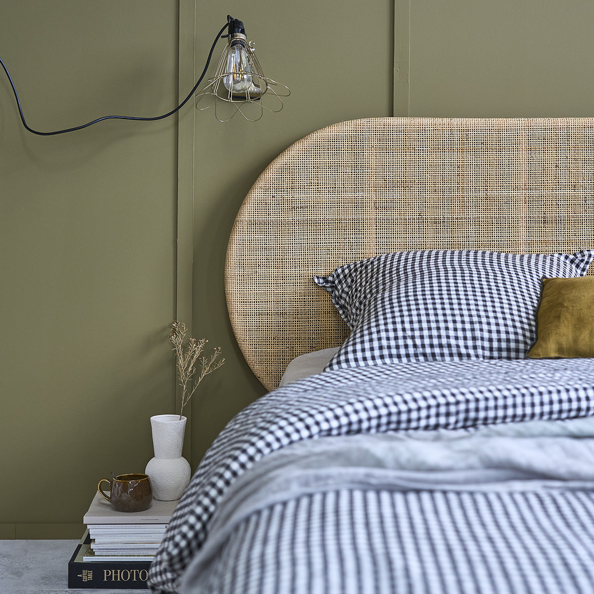 JANE - Tête de lit en rotin 180 cm