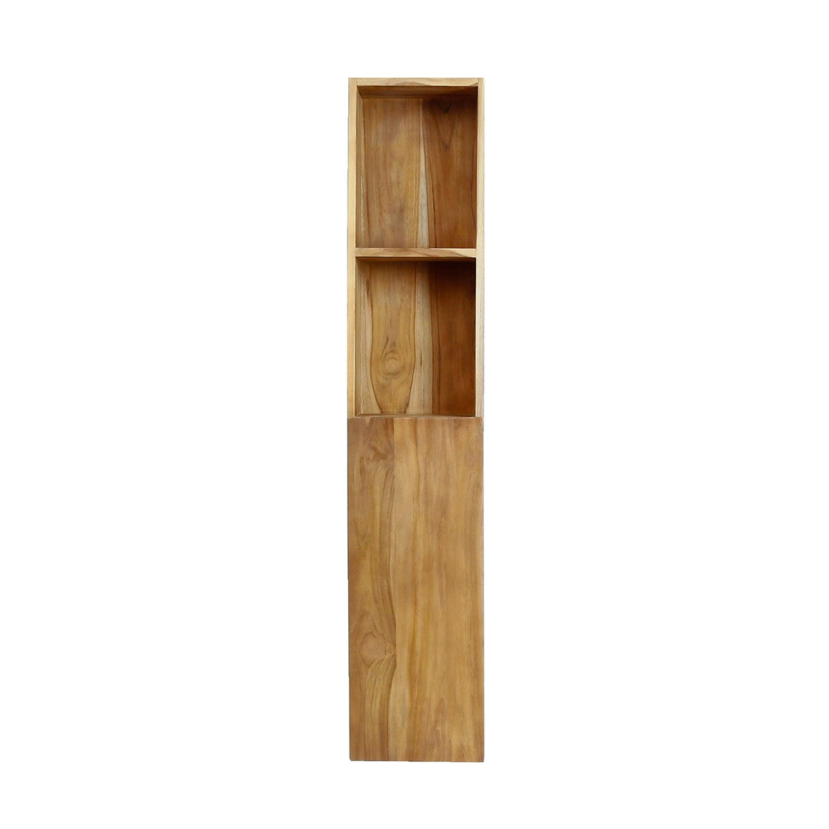 Hängender Badezimmer-Hochschrank aus massivem Teakholz  150 cm