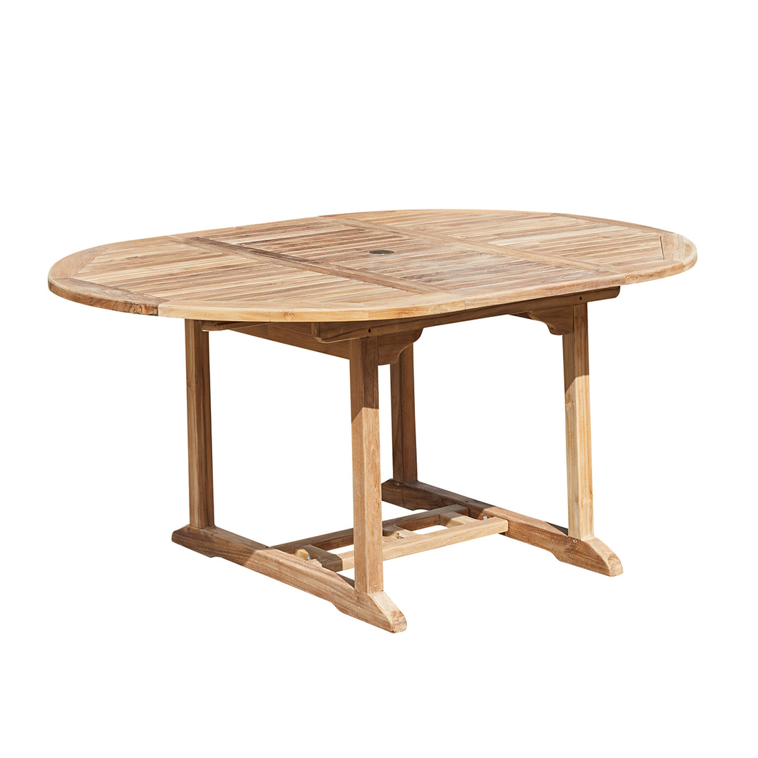 MIDLAND - ausziehbarerer Gartentisch aus Teakholz 6/8 Sitzplätze