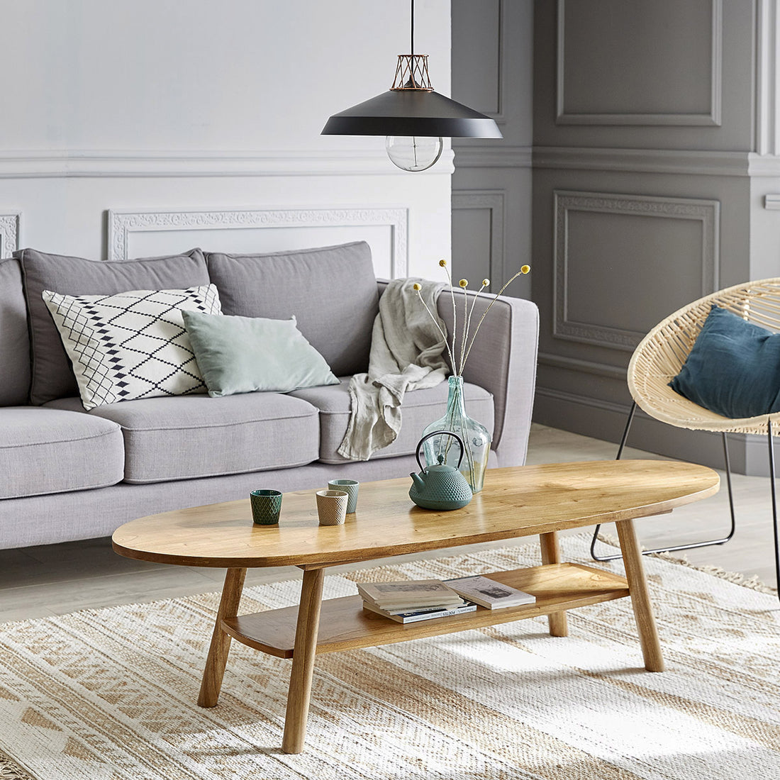 TILO - Couchtisch aus massivem Mindiholz 160 cm