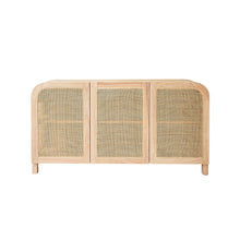 Buffet aus massivem Mindi und Rohrgeflecht 150 cm