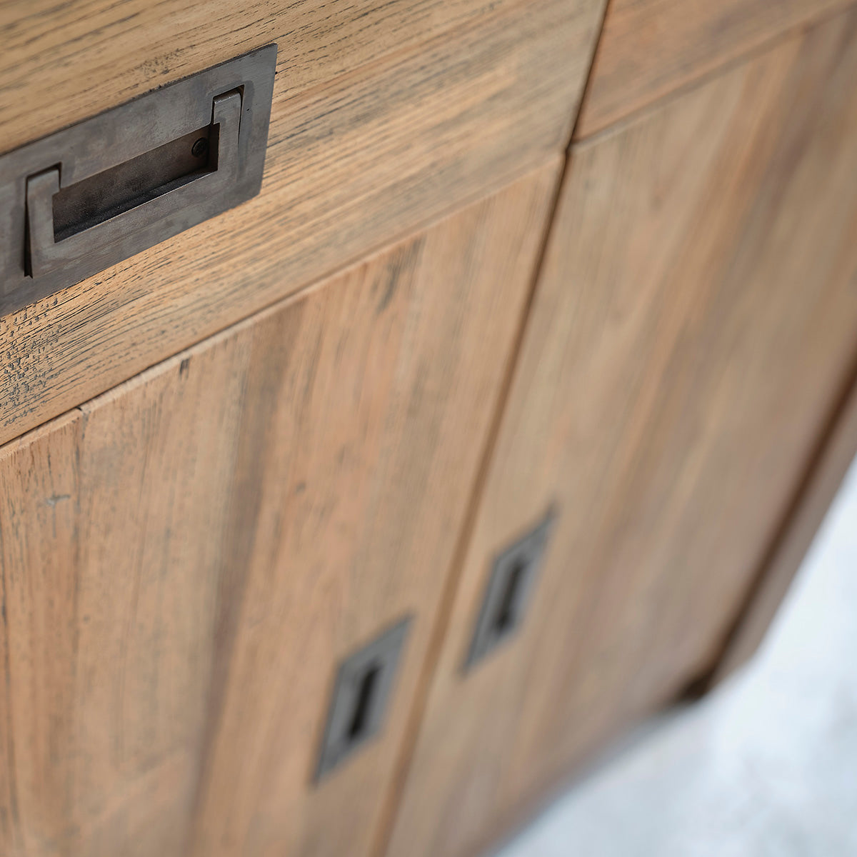 CARGO - Buffet aus massivem recyceltem Teakholz 100 cm