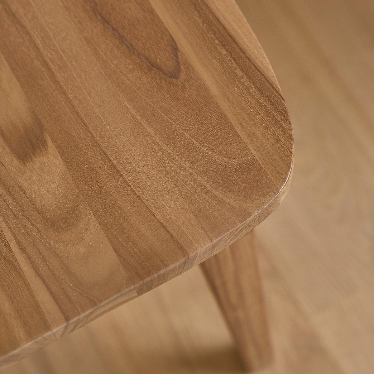 ADELE - Lot de 2 chaises en teck massif