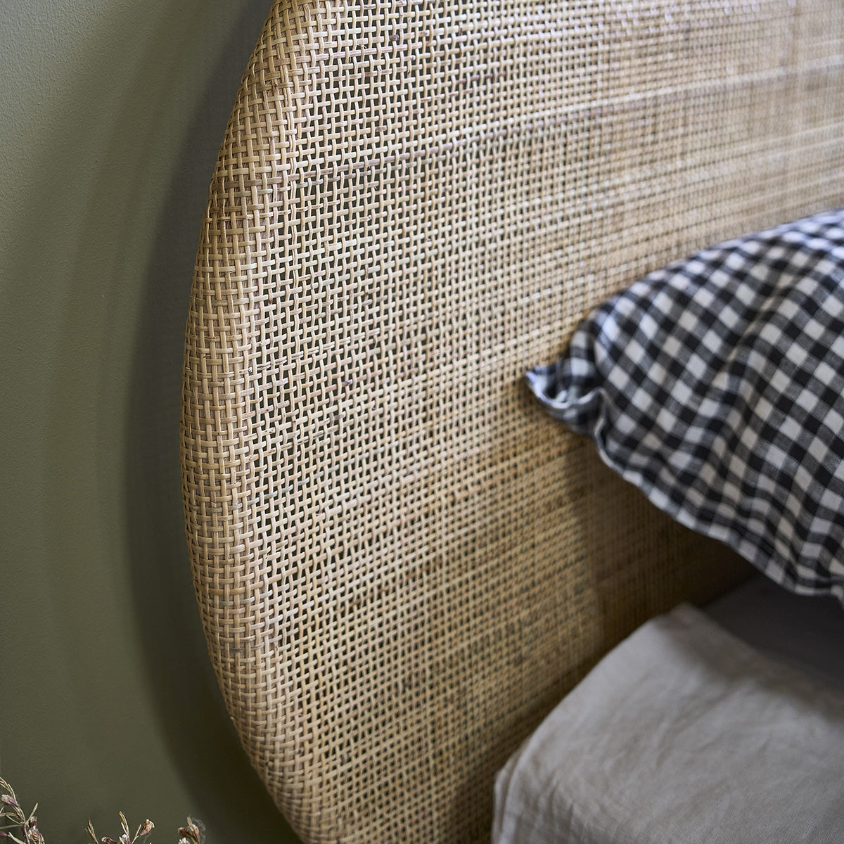 JANE - Tête de lit en rotin 180 cm