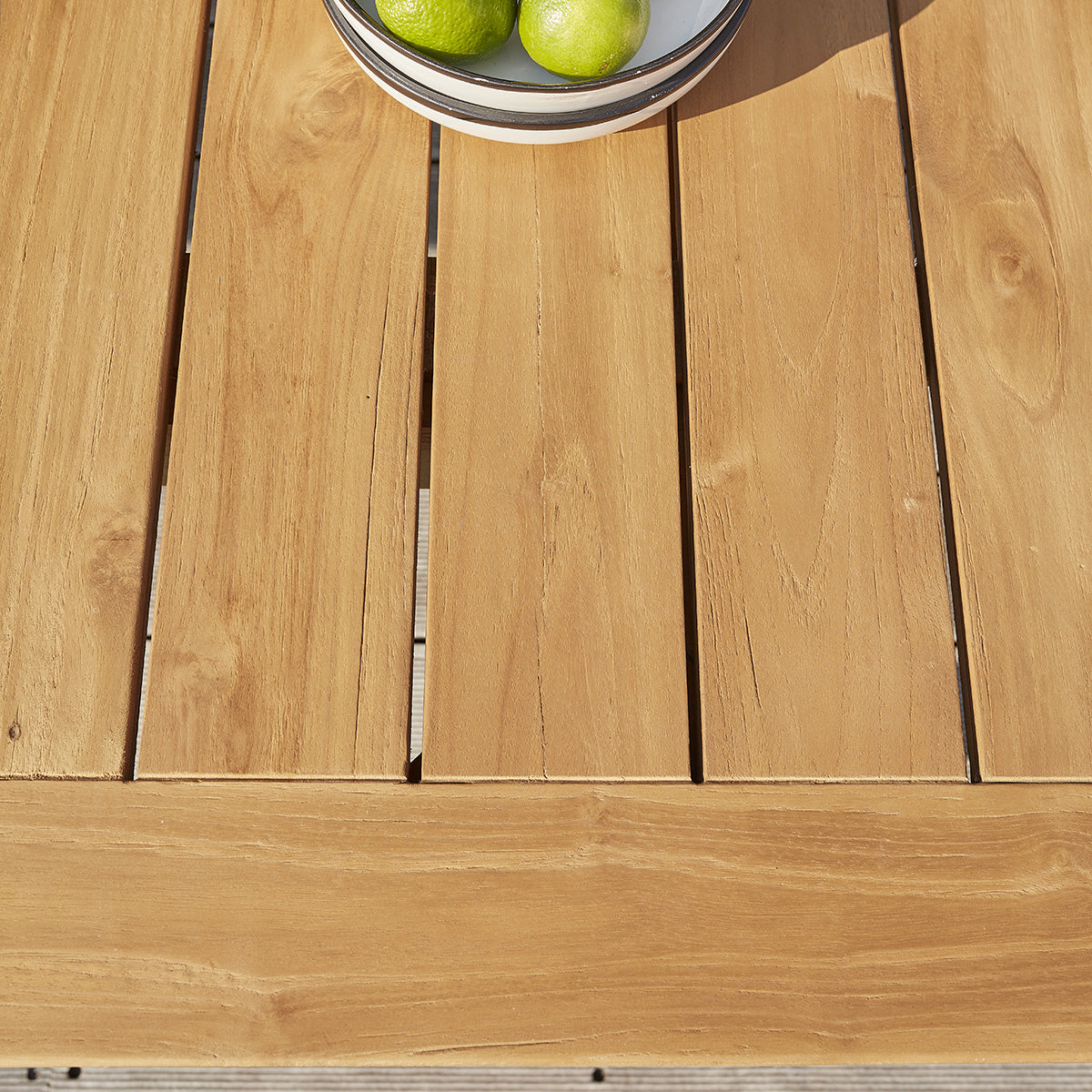 HORTENSE - Ausziehbare Gartenlounge massives recyceltes Teakholz 10/12 Sitze