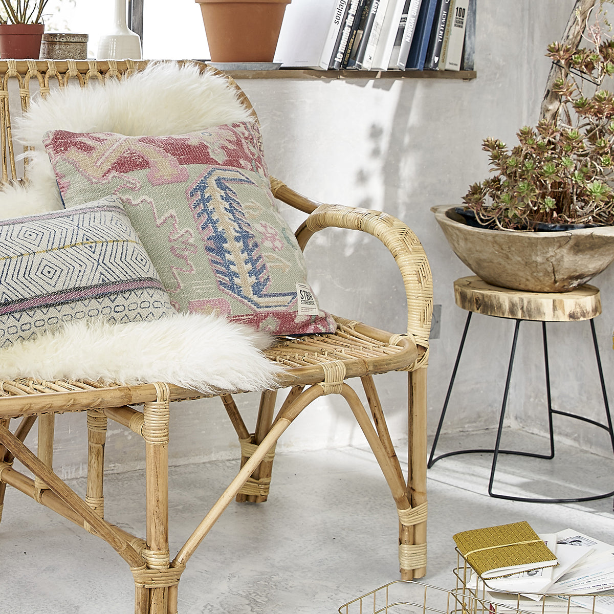 PAOLA - Vintage-Rattansofa