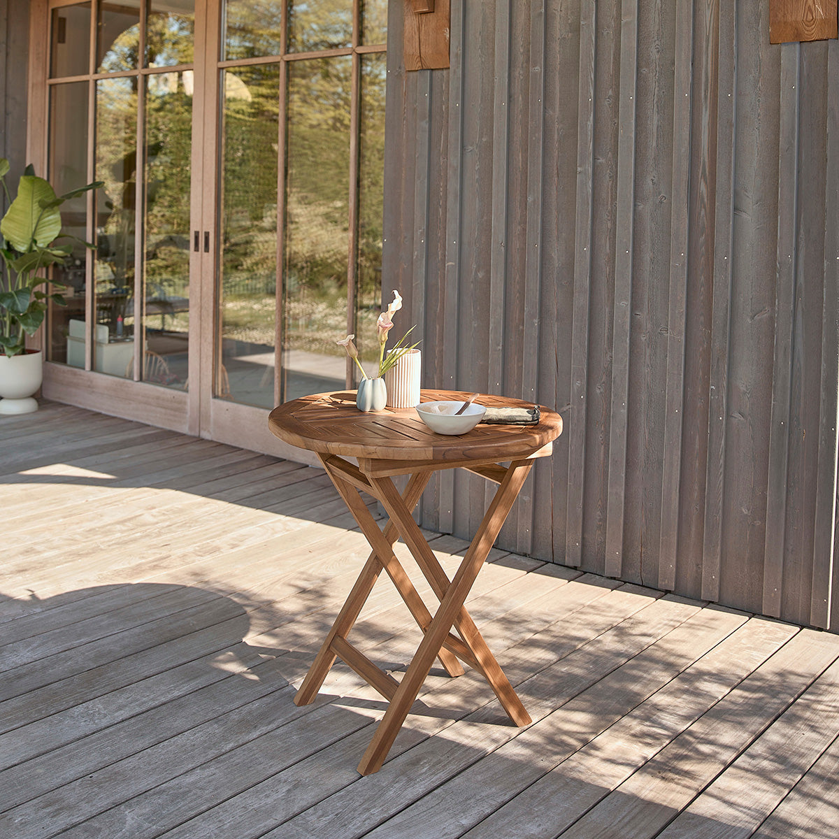 BALI - Gartenlounge aus geöltem Teakholz 4 pers.