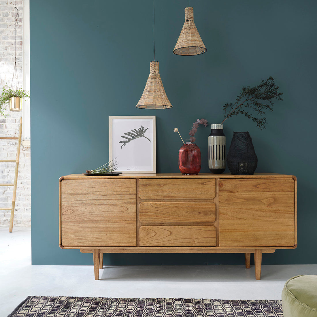 LISON - Sideboard aus Vintage-Mindiholz 180 cm