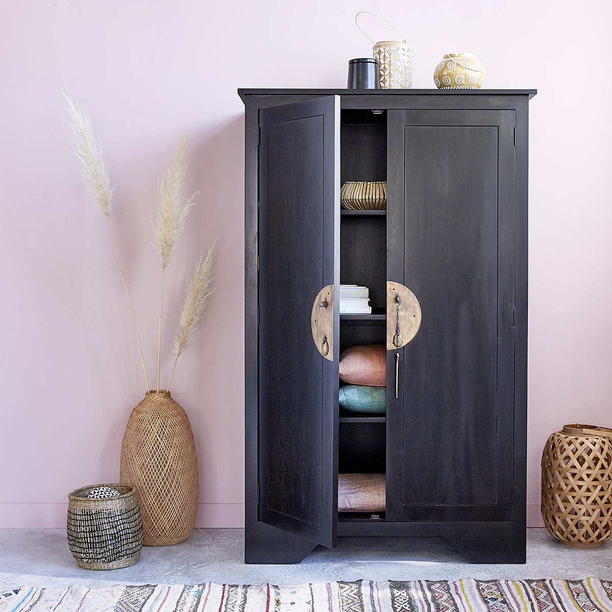 NUSA - Schrank aus massivem Mahagoni 105 cm