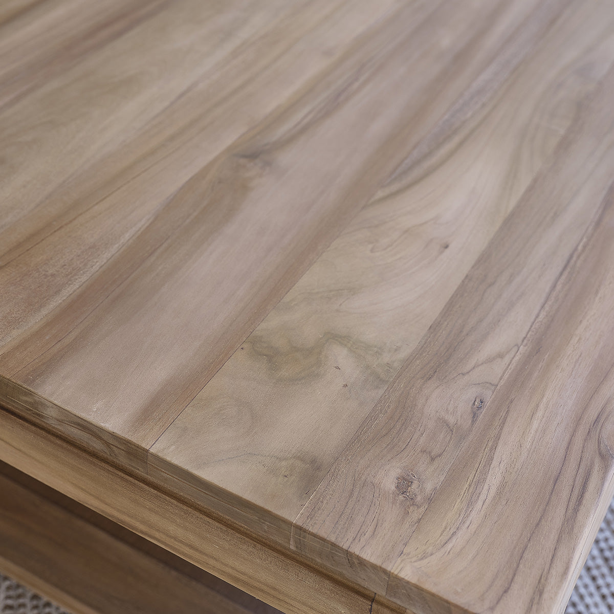 BOSTON - Couchtisch aus massivem Teakholz 120 cm