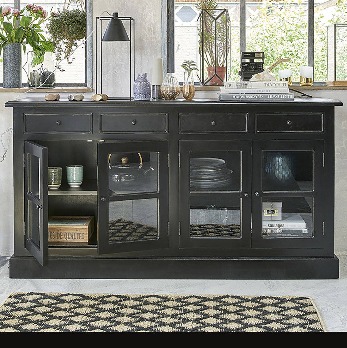 SOHO - Buffet aus massivem Mahagoni 160 cm