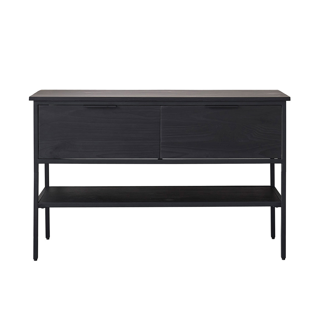 NEVEN - Waschtischunterschrank aus massiver Kiefer und Metall 120 cm