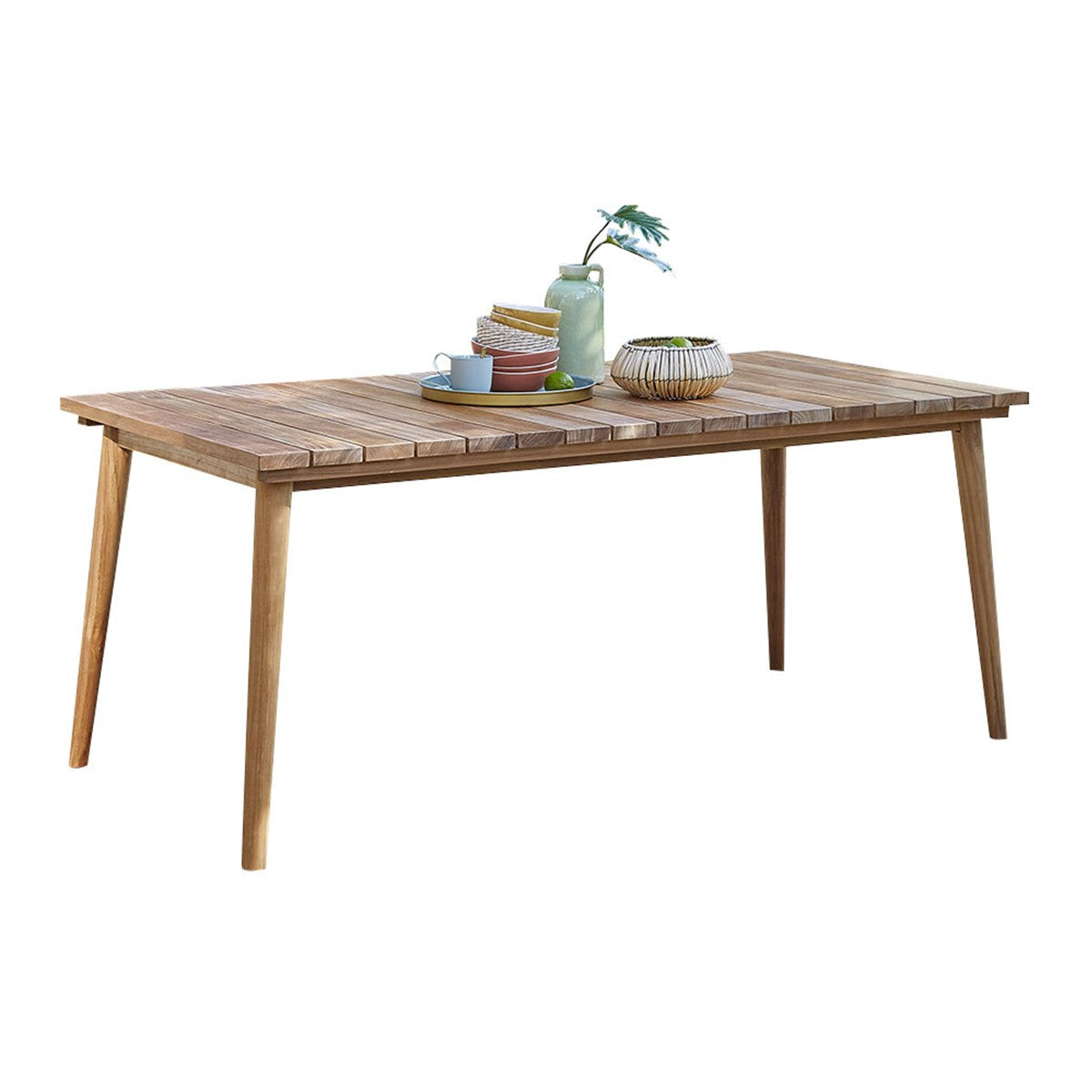 ESTHER - Gartentisch aus massivem Teakholz für 6/8 Sitze