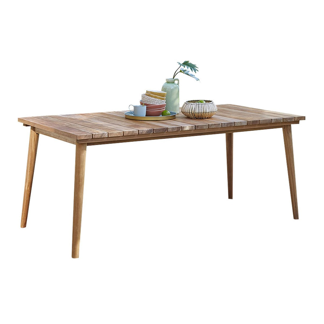 ESTHER - Gartentisch aus massivem Teakholz für 6/8 Pers.