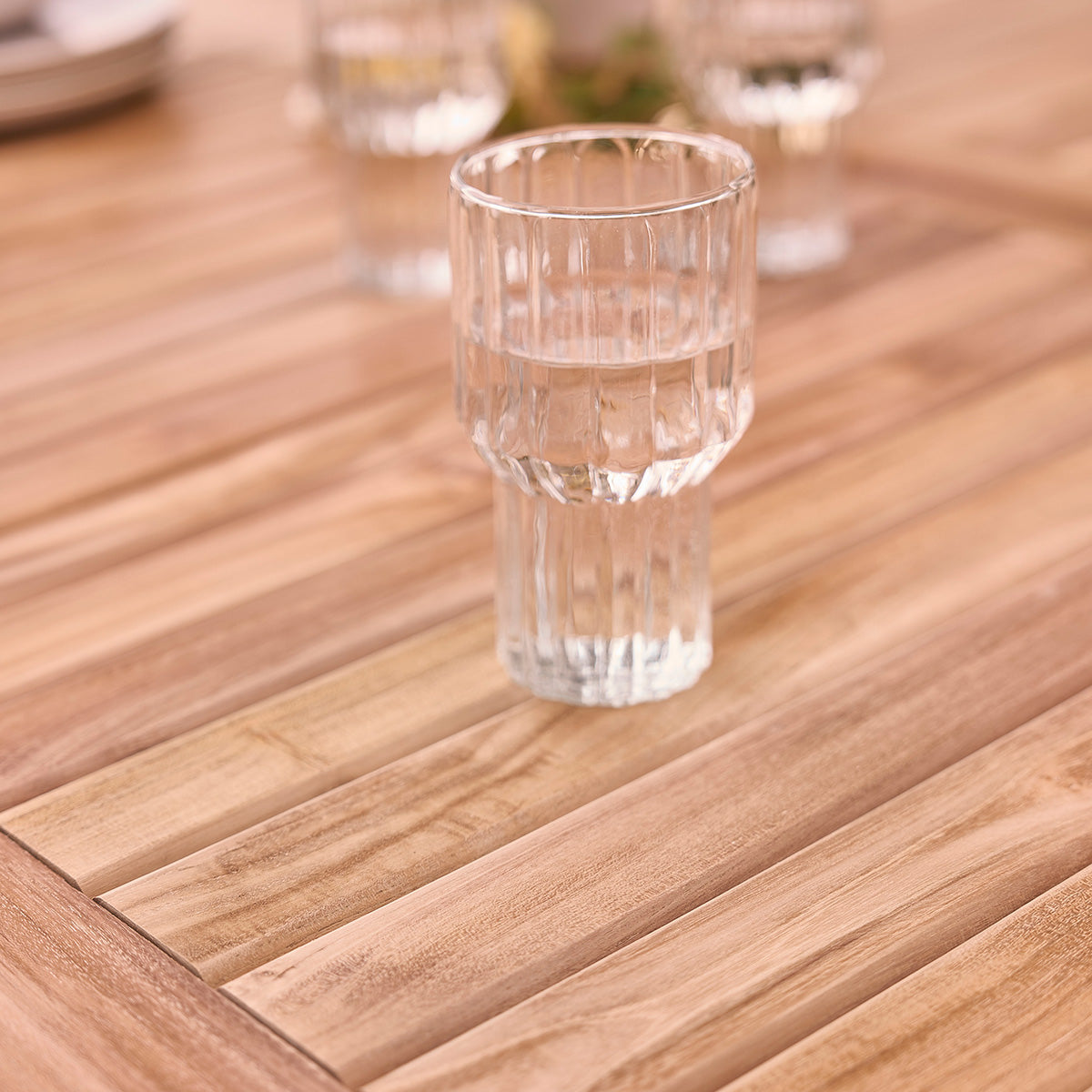 MALTE - Salon de jardin en teck massif 6/8 pers.