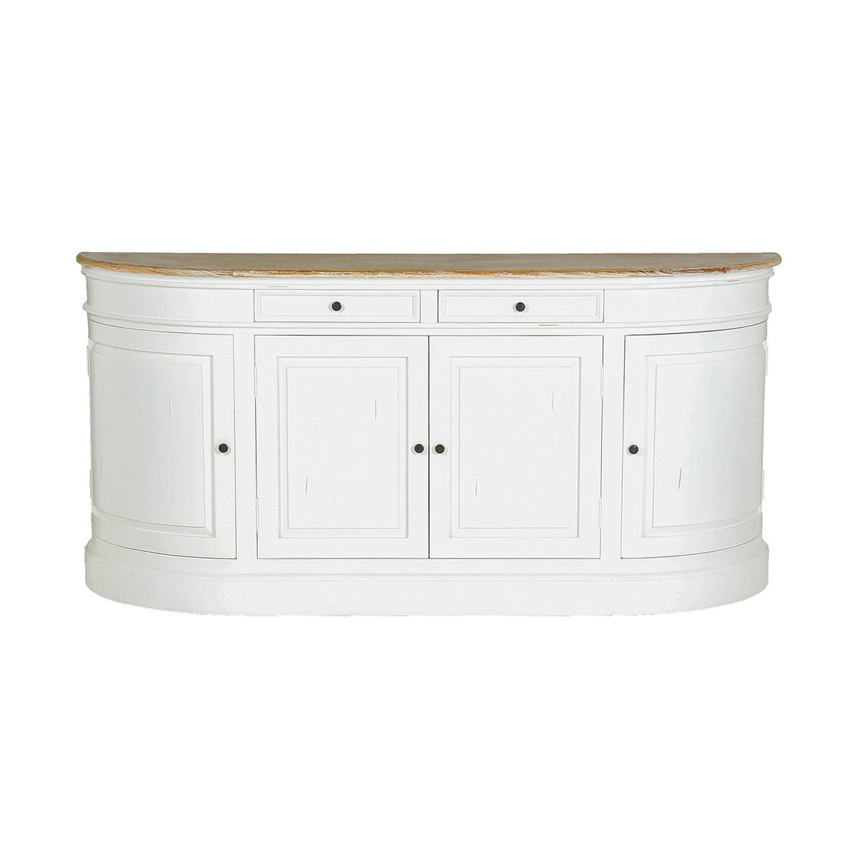LONDRES - Buffet en acajou et teck massif 180 cm blanc