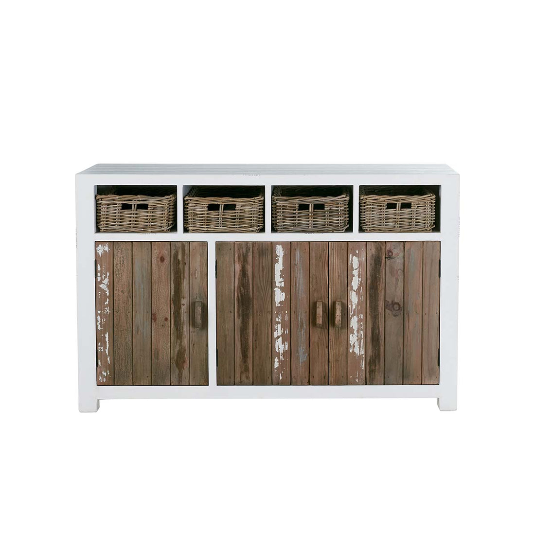 HONFLEUR - Buffet aus recyceltem Massivholz, gemischt 145 cm