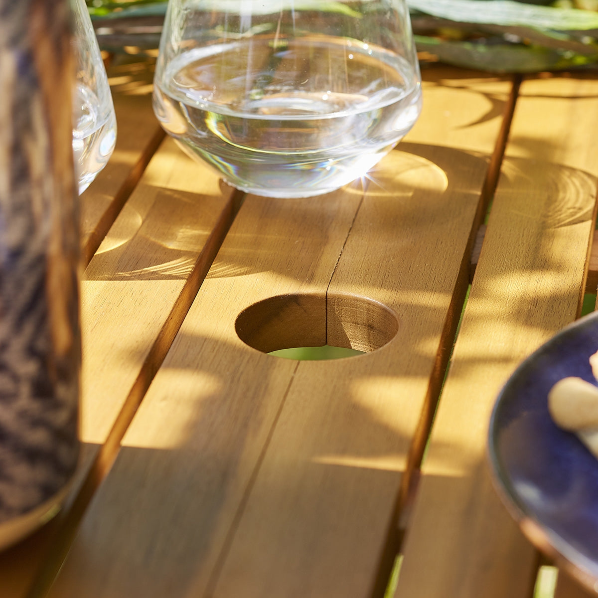 HANOÏ - Ausziehbarer Gartenlounge aus FSC-Akazie 8/10 Sitzplätze 