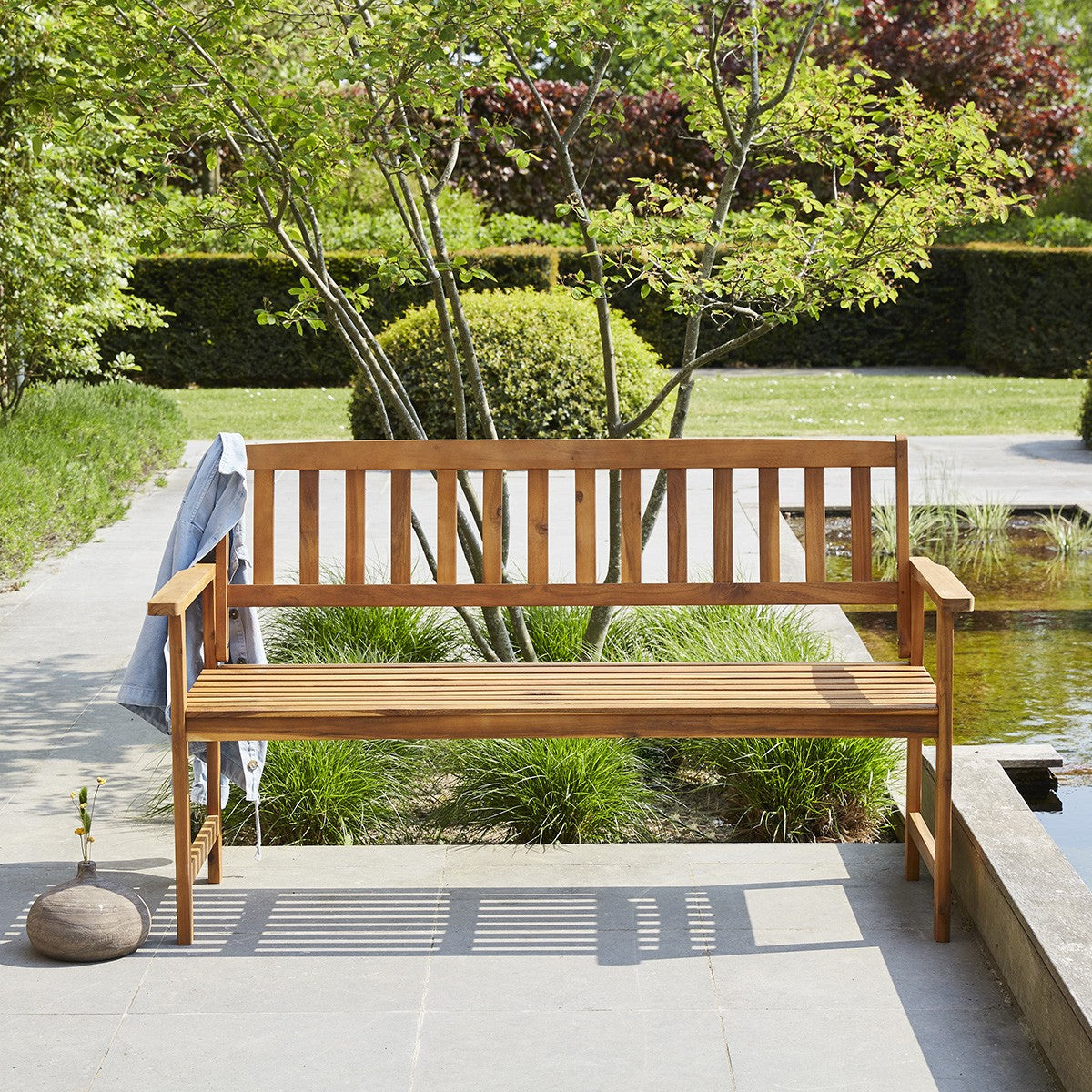 HANOÏ - Gartenbank aus massivem Akazienholz