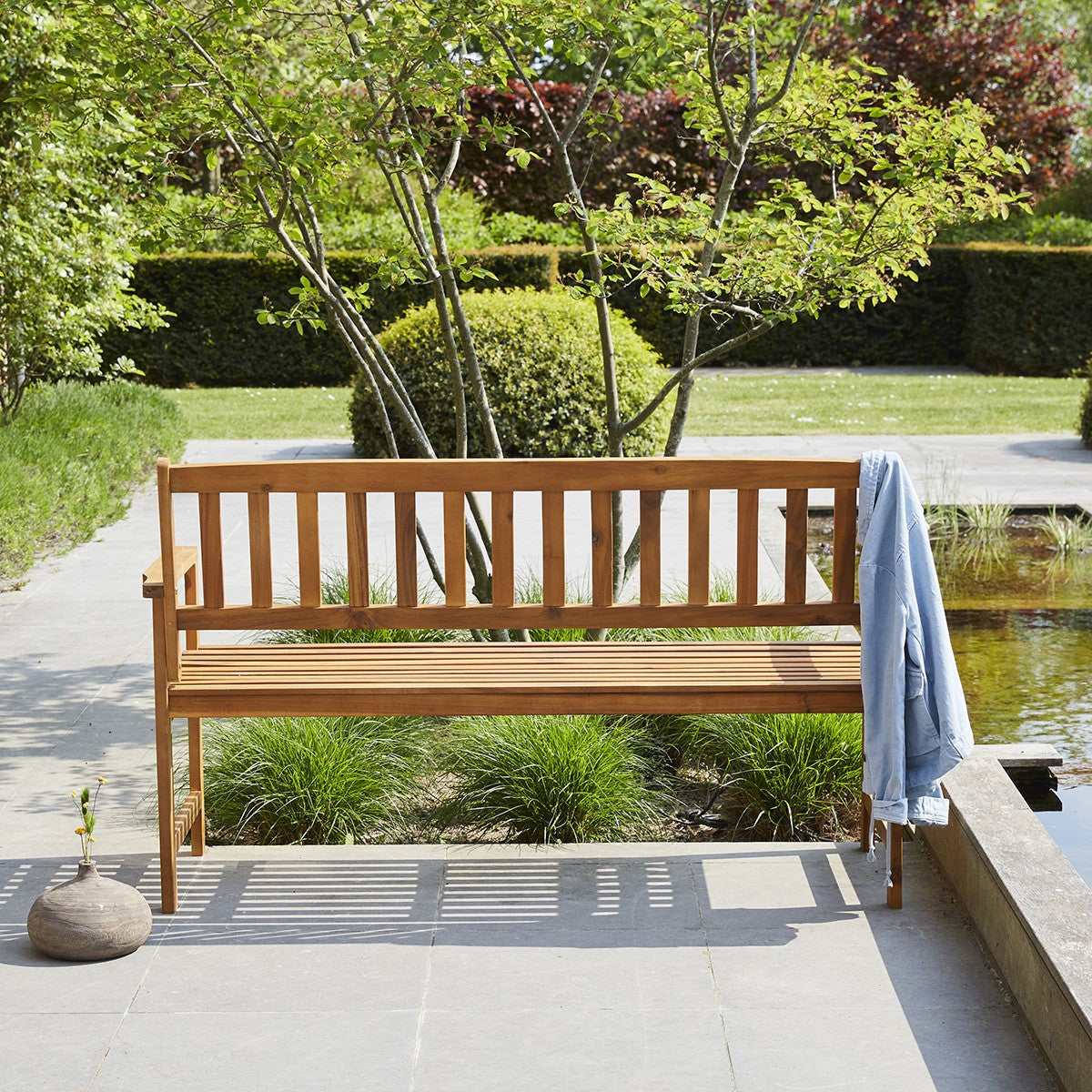 HANOÏ - Gartenbank aus massivem Akazienholz
