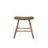 Hocker aus Teakholz, Sitzfläche aus Cord 45 cm