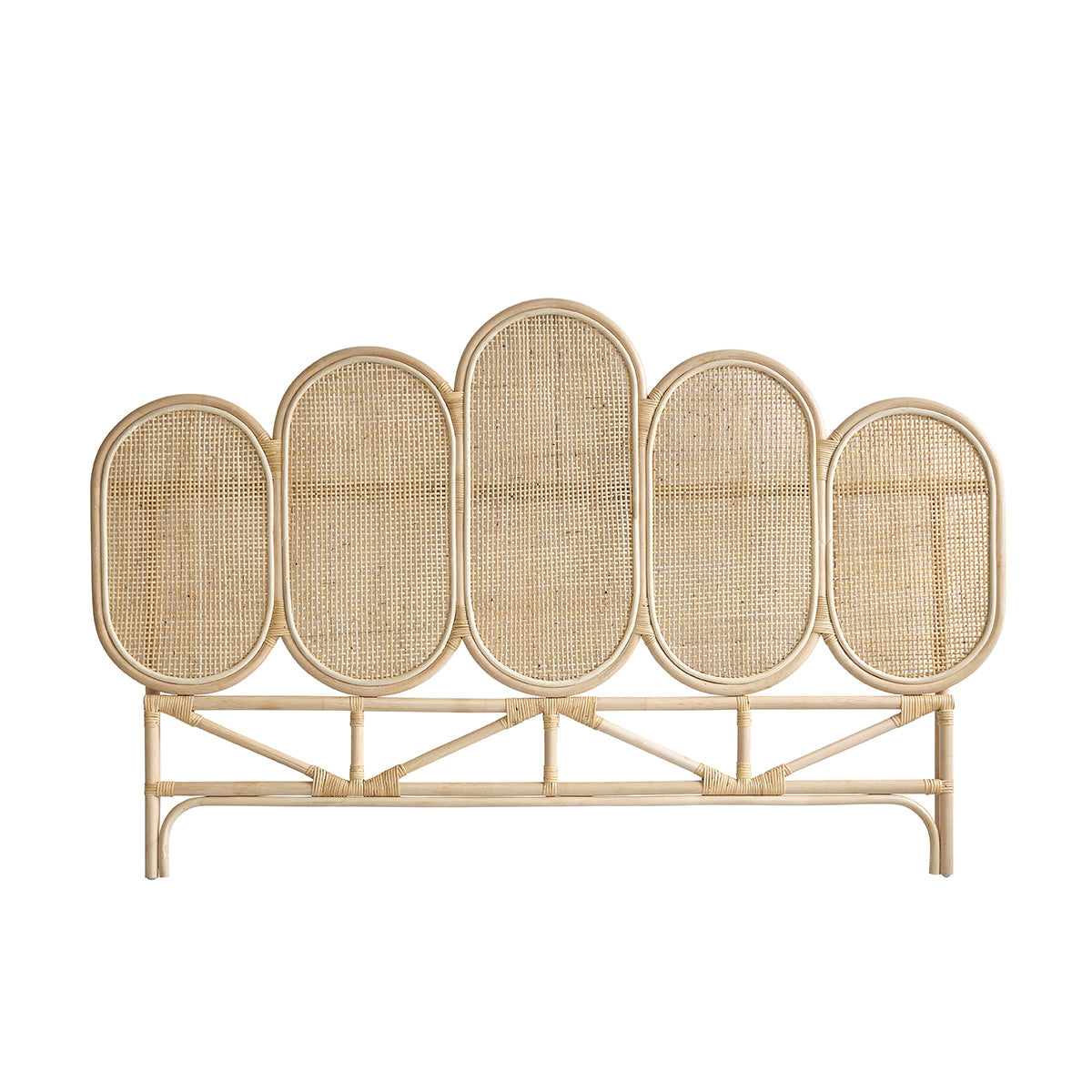 JANE - Kopfteil aus Rattan und Rohrgeflecht 160 cm