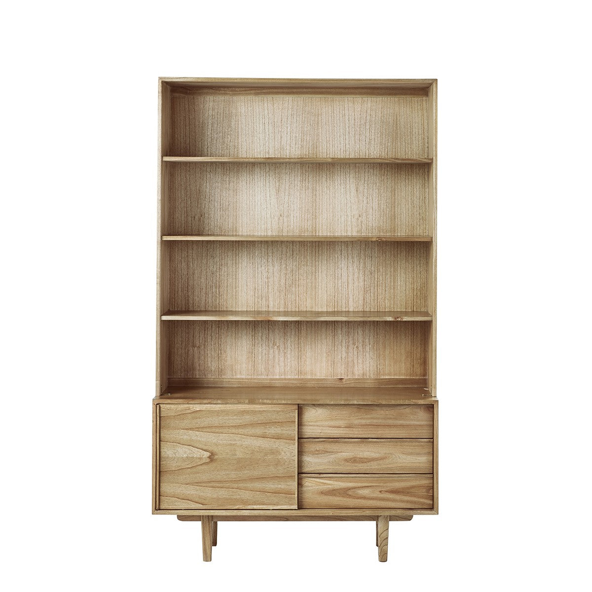 FIFTIES - Bibliothèque en mindi massif 120 cm