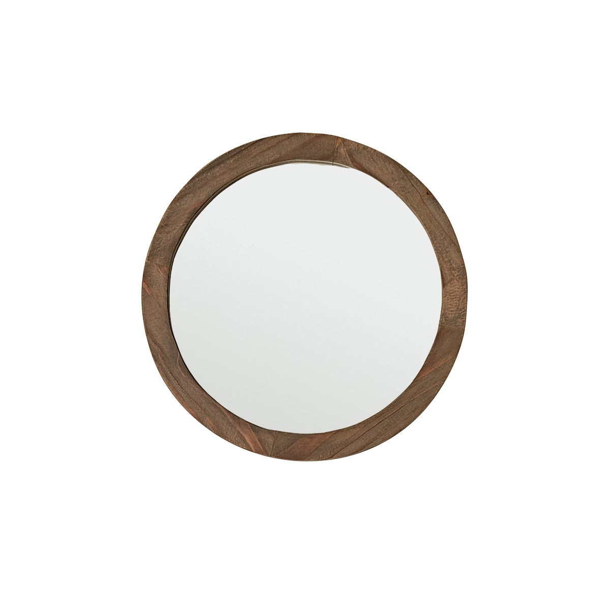 SEZANNE - Miroir en bois recyclé massif rond Ø 50 cm