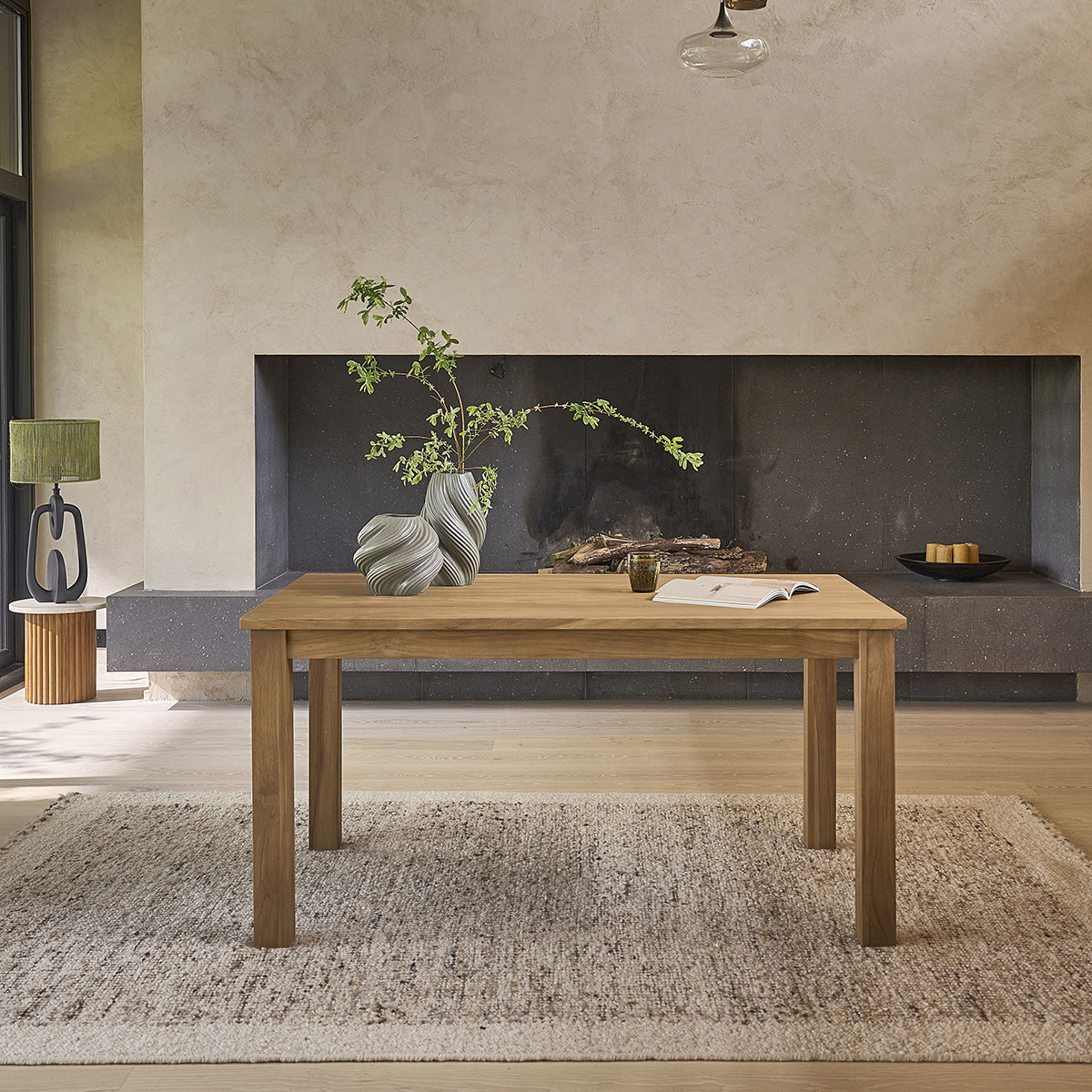 BOSTON - Tisch aus massivem Teakholz 6 pers.