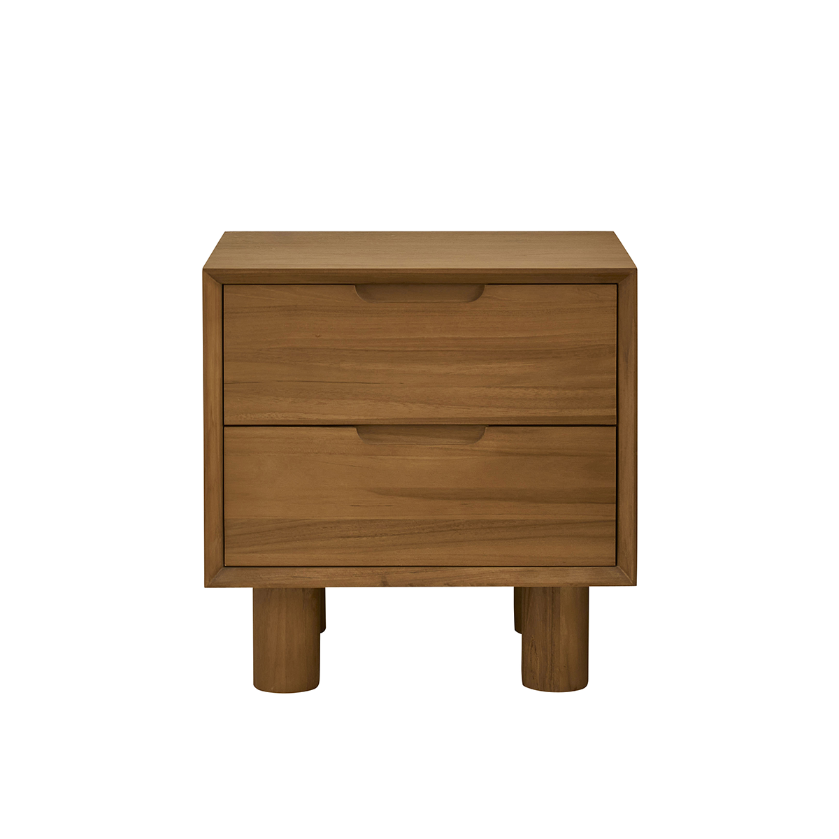 GUSTAVE - Nachttisch aus massivem Teakholz, 50 cm