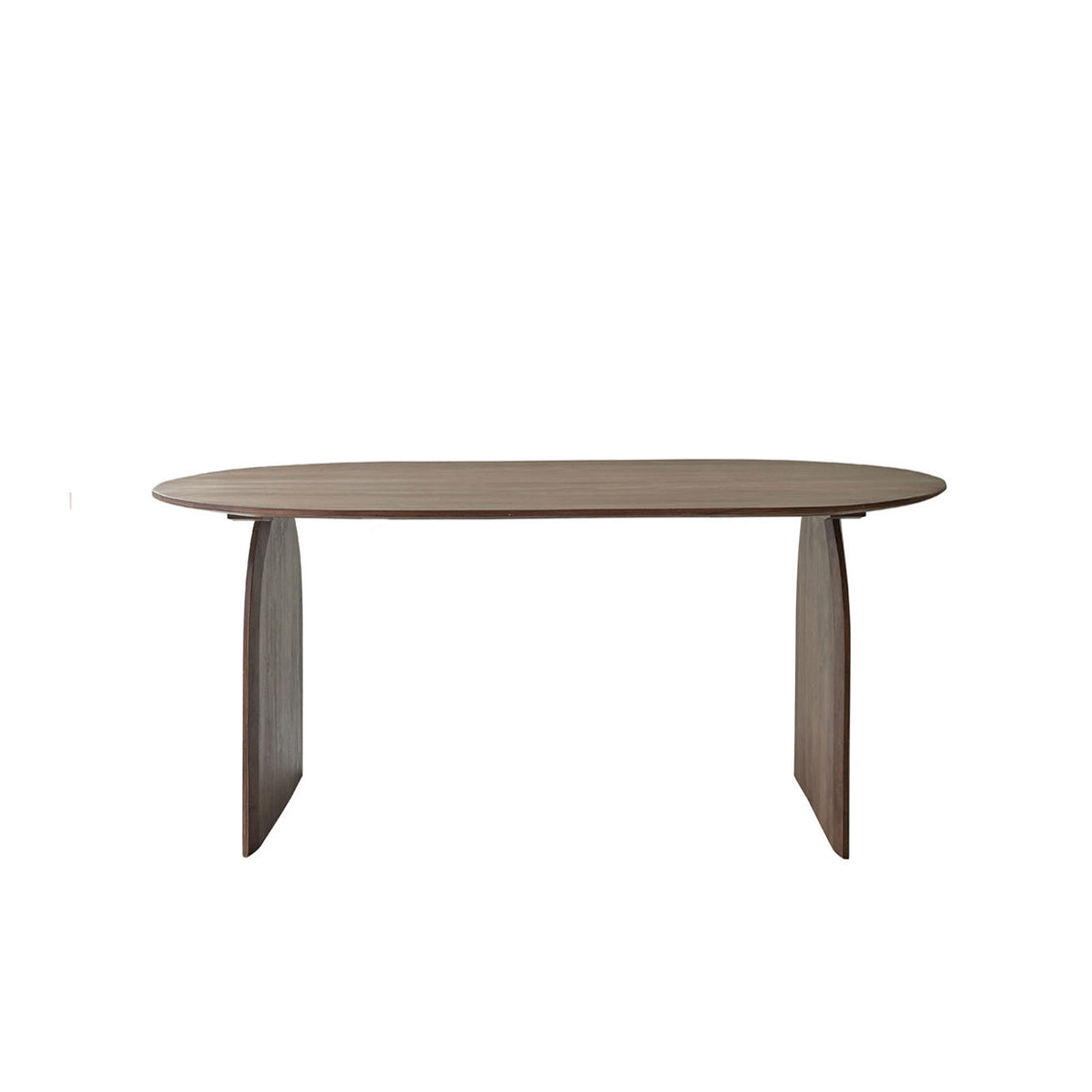 OCTAVIE - Tisch aus massivem Mangoholz mit Nussbaum-Oberfläche für 6/8 Pers.