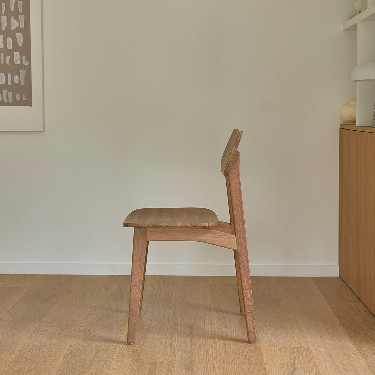 ADELE - Lot de 2 chaises en teck massif