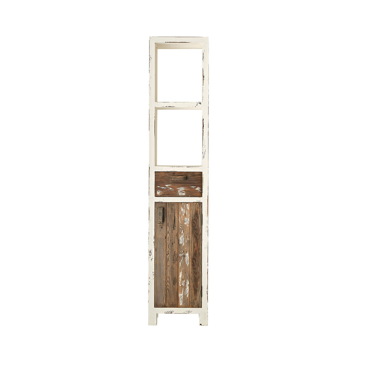 SEZANNE - Badezimmersäule aus recyceltem Massivholz 170 cm