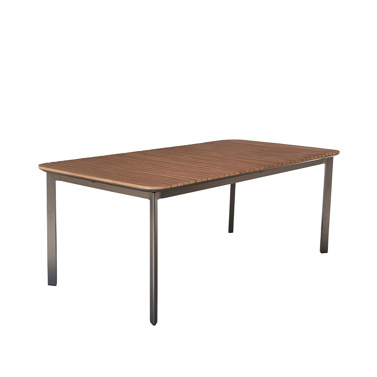 SIENA - Table de jardin en teck massif et aluminium 6/8 pers.