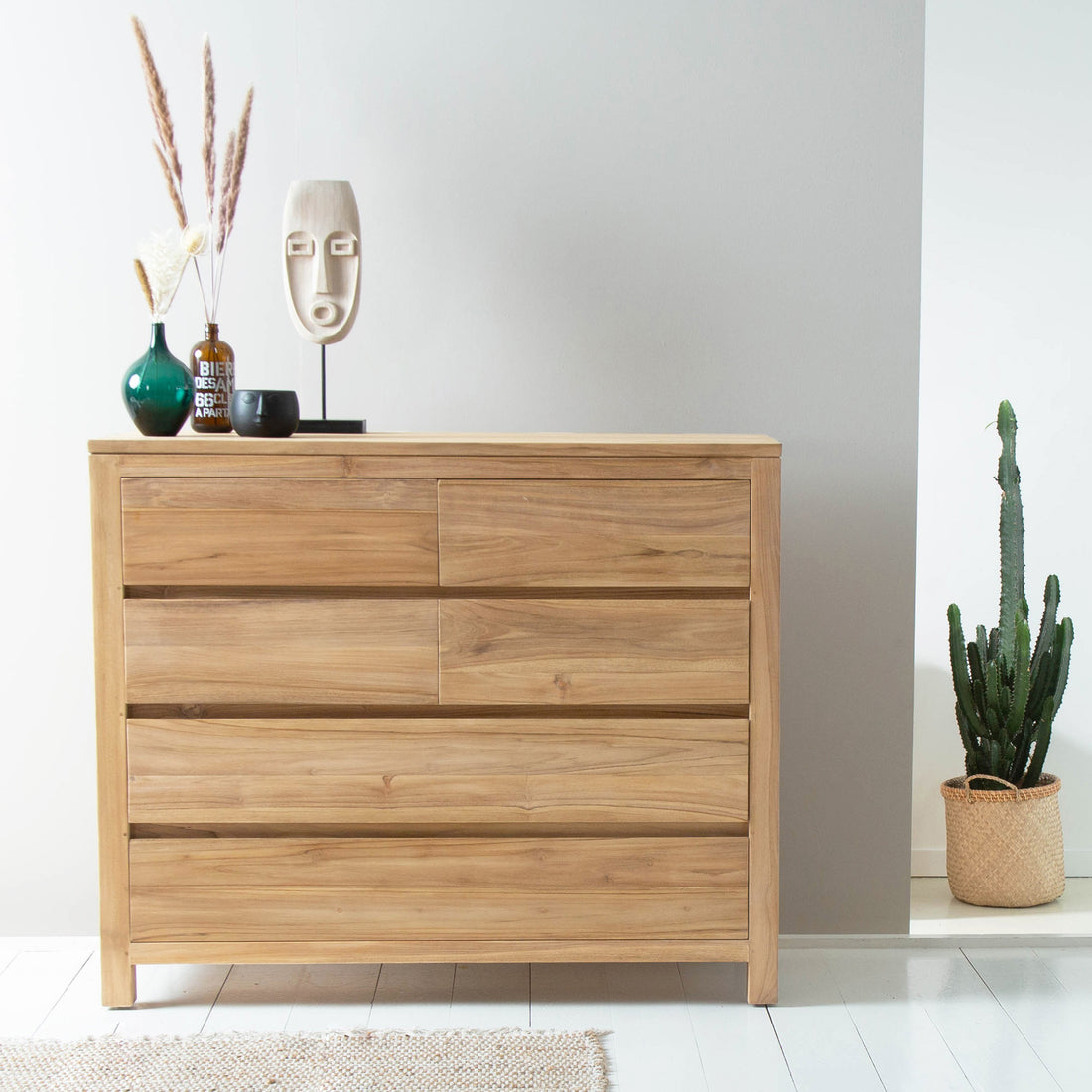 ALDO - Kommode aus massivem Teakholz 120 cm