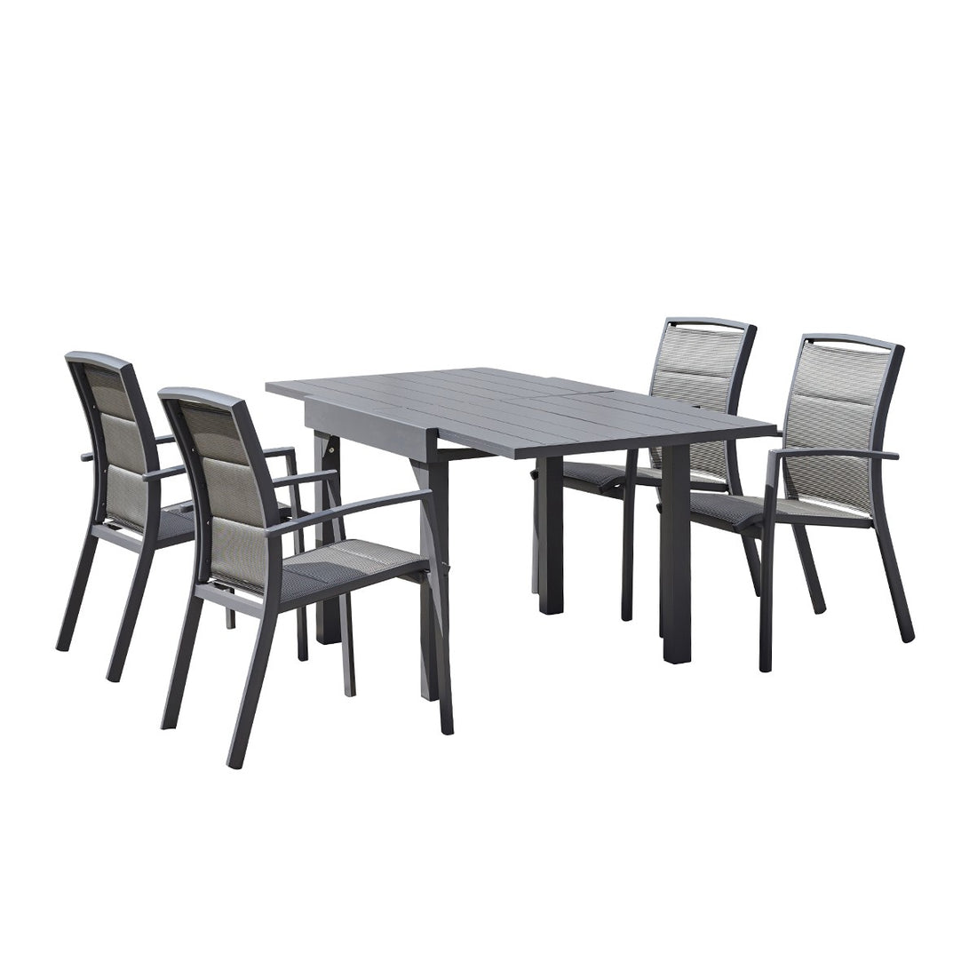 MODULO - Ausziehbare Gartenlounge aus Aluminium 4/8-Sitzer