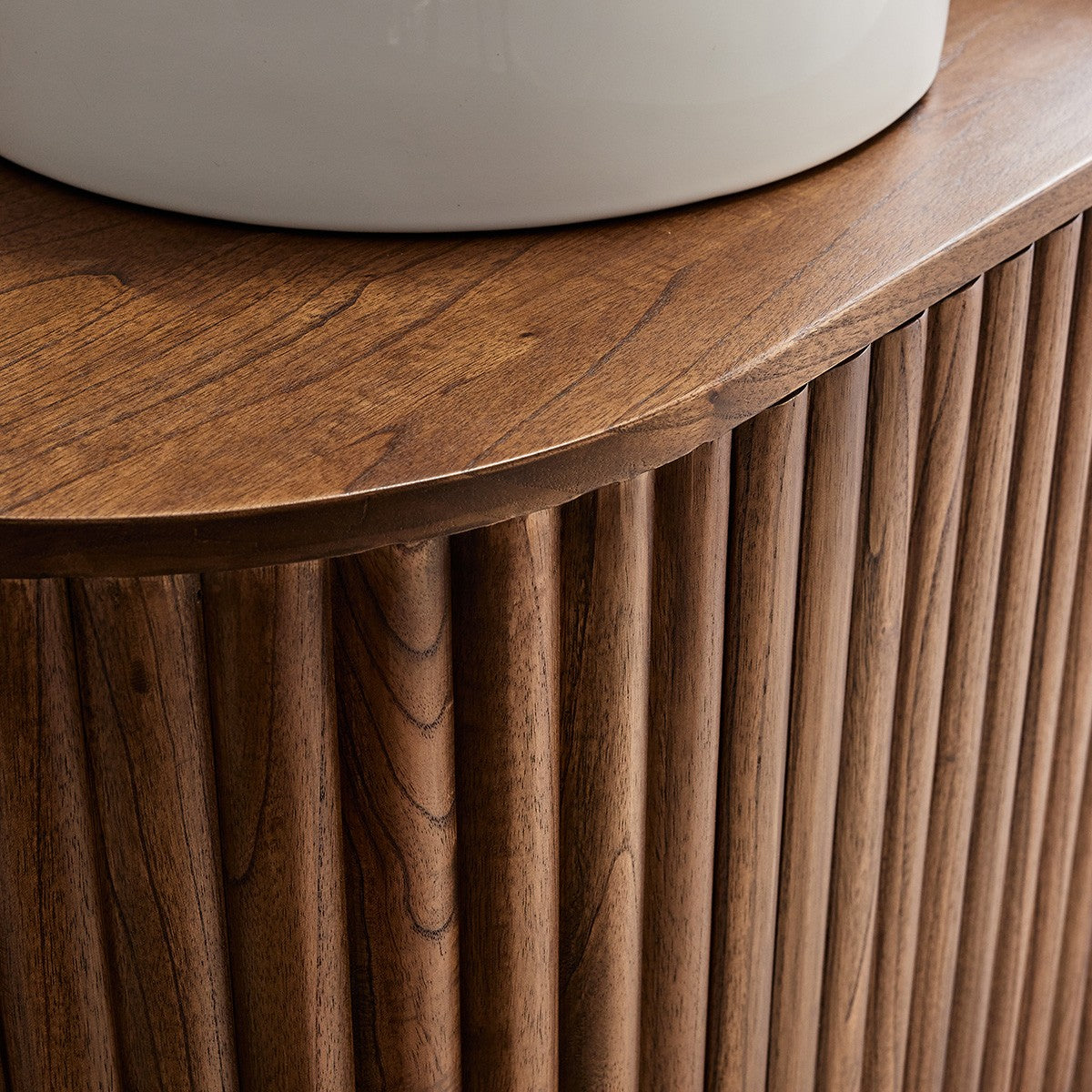 TRINIDAD - Meuble sous vasque en mindi massif suspendu 140 cm