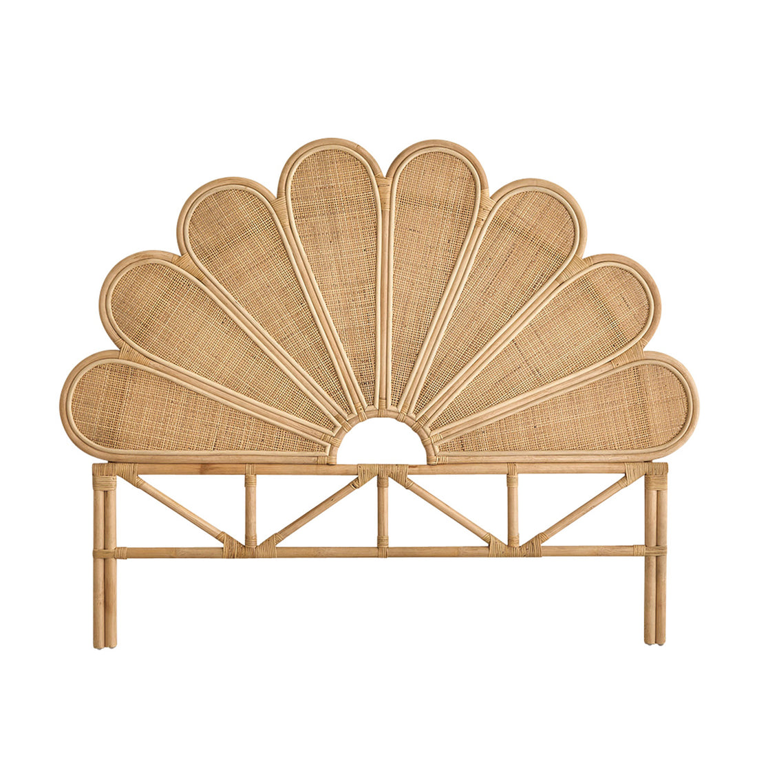 ROMY - Kopfteil aus Rattan und Rohrgeflecht 140 cm