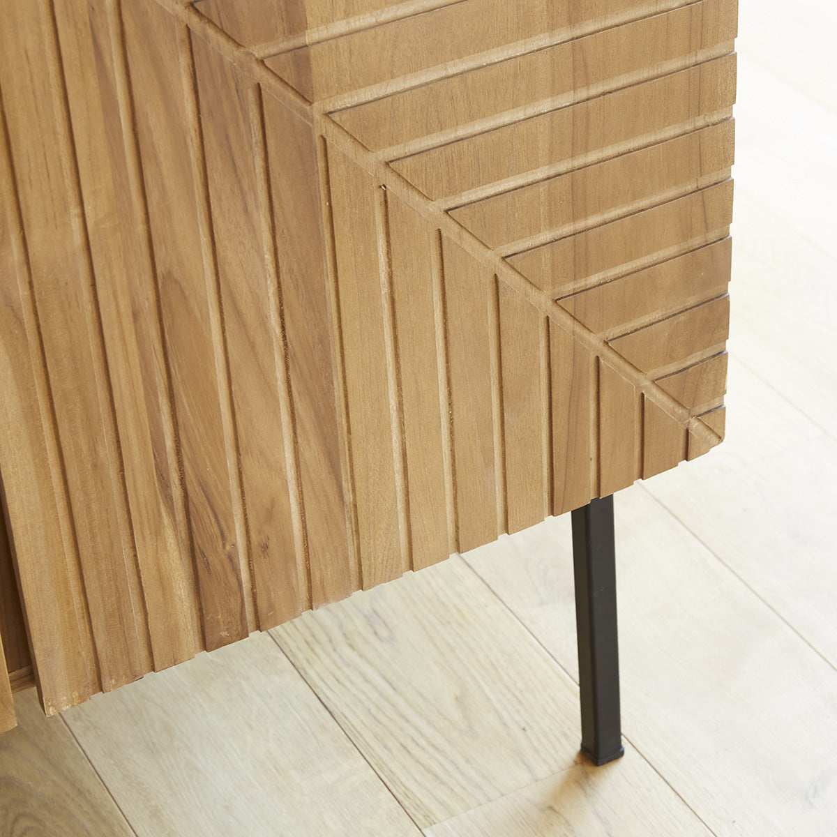 PORTLAND - Schrank aus massivem Teakholz 100 cm