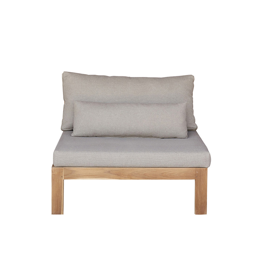 PALMA - Gartensessel aus massivem Teakholz taupe 