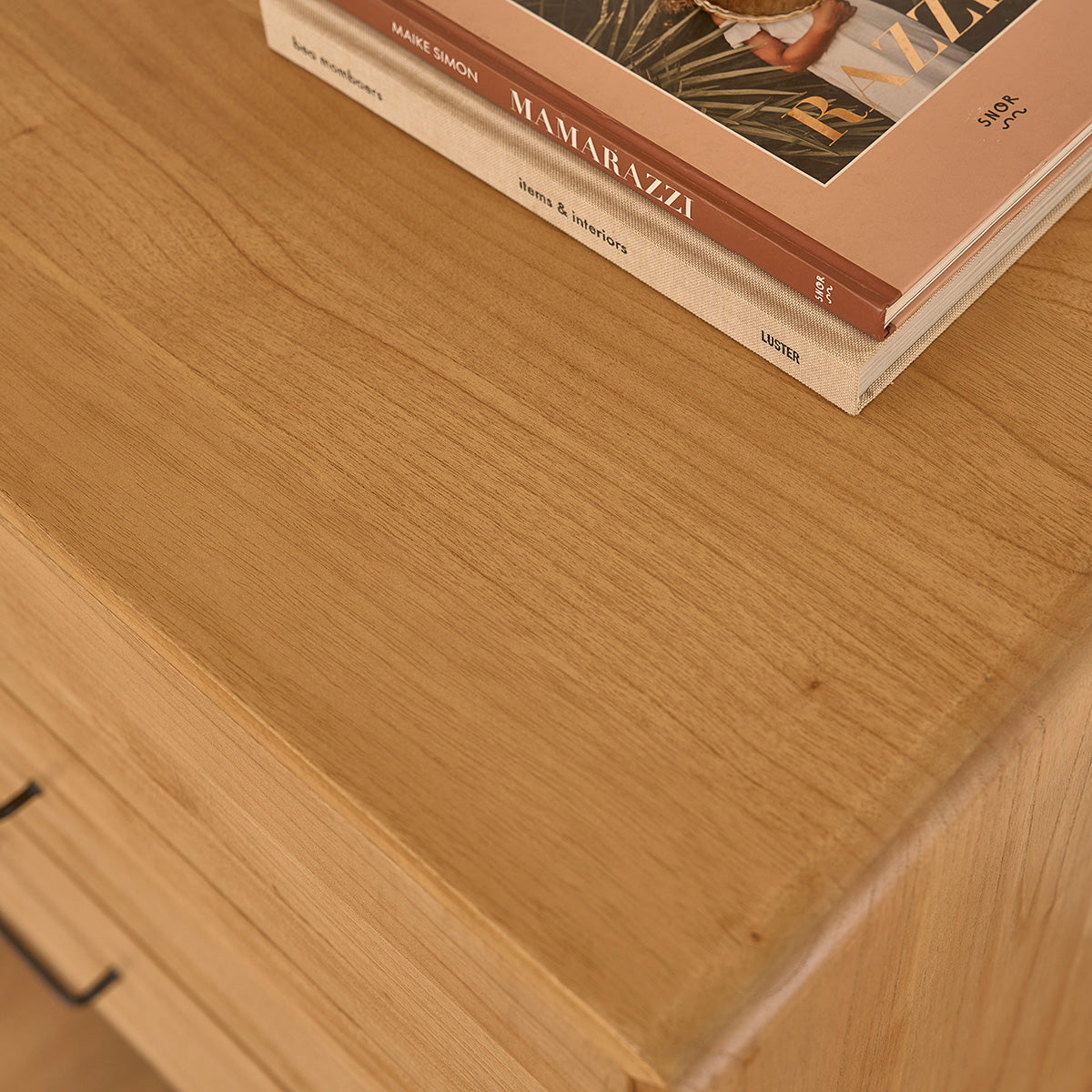 LEOPOLD - Buffet aus massivem Mindi 90 cm im Vintage-Stil