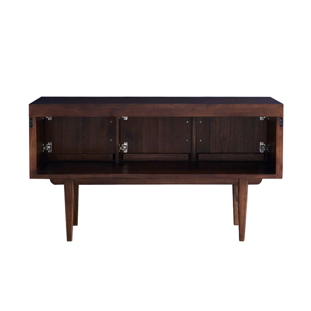 VINTAGE - Badezimmermöbel aus massivem Mindi 135 cm Doppelplatte