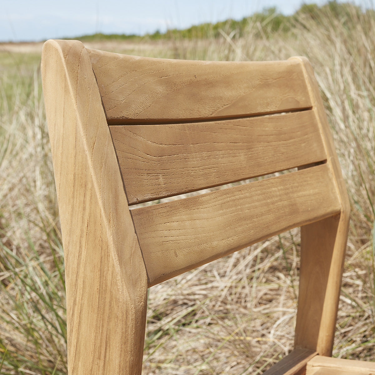 HORTENSE - Gartenstuhl aus massivem, recyceltem Teakholz