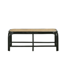 Bank aus Rattan und Geflecht 120 cm