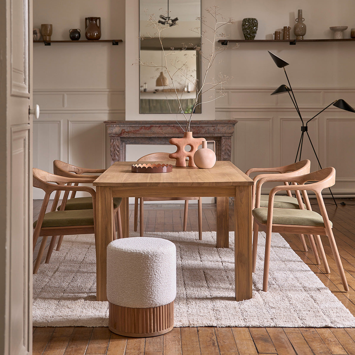 BOSTON - Tisch aus massivem Teakholz 8 pers.