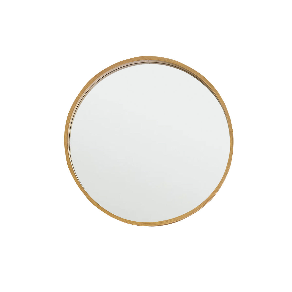 ERNEST - Miroir en chêne massif rond Ø 50 cm