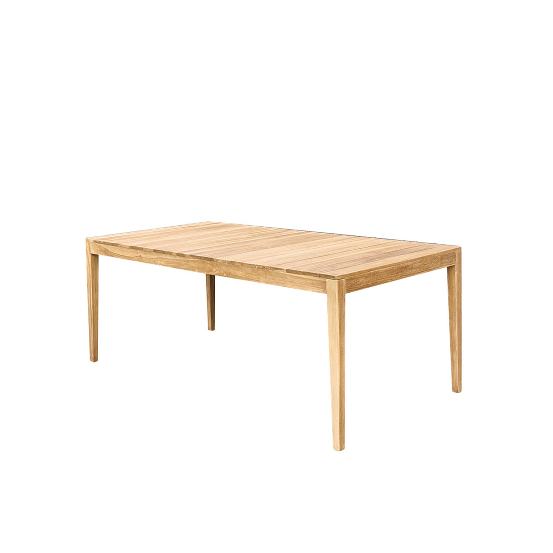 LIVIE - Table de jardin en bois de teck 8 pers.