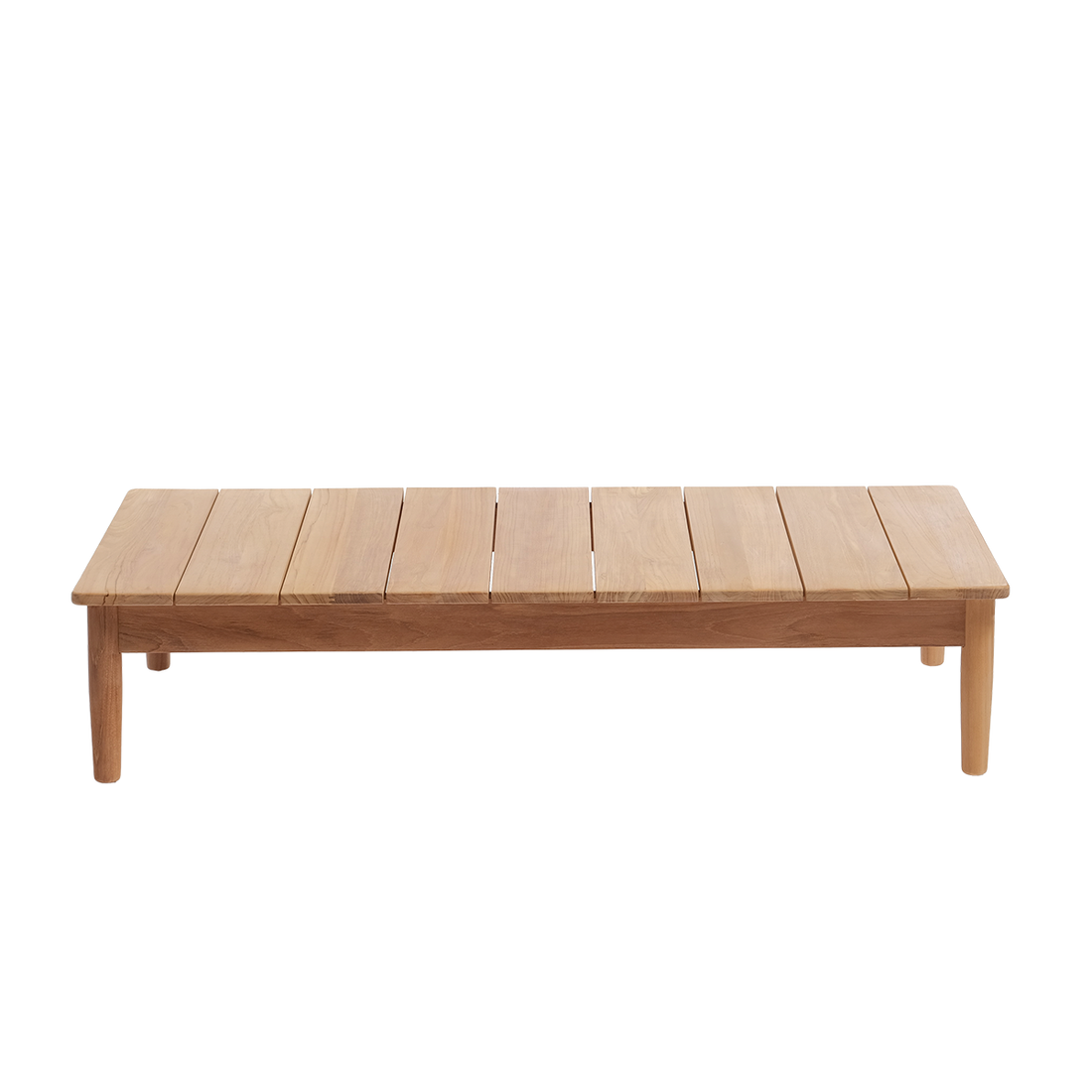 CALVI - Garten-Couchtisch aus massivem Teakholz, 140 cm